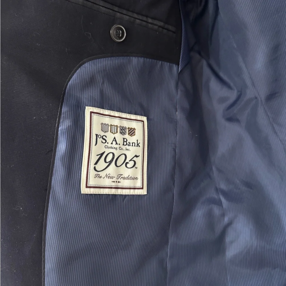 Jos. A. Bank 1905 Collection Navy Blue Wool Blazer Suit Jacket 36R